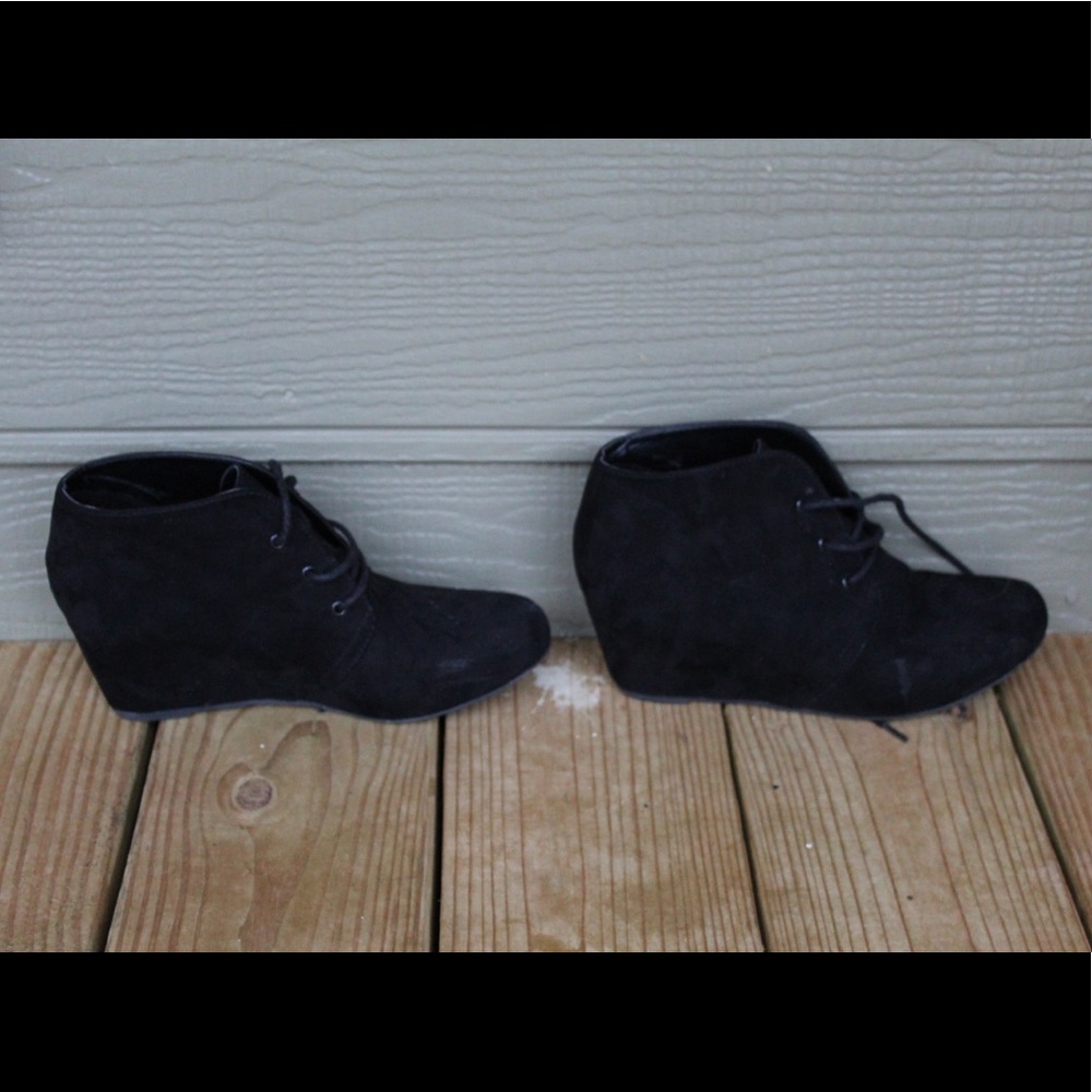 low heel booties!